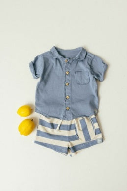 Snug Button Up Short Sleeve Shirt