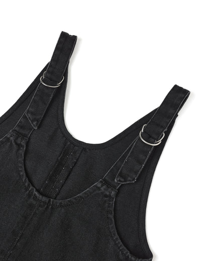 Rylee + Cru V-Neck Overall Dress