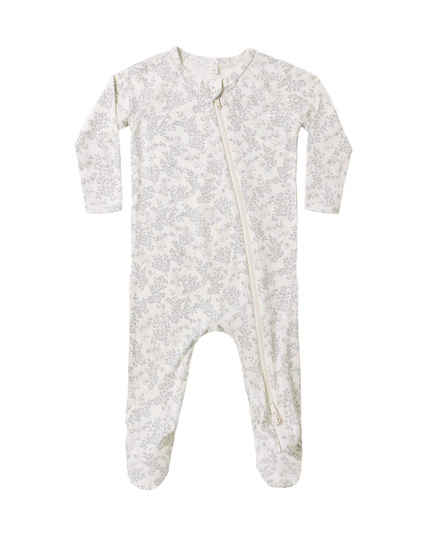 Quincy Mae Bamboo Zip Footie