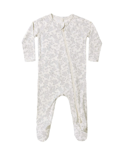 Quincy Mae Bamboo Zip Footie