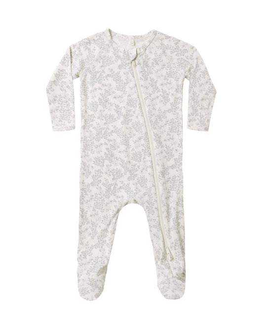 Quincy Mae Bamboo Zip Footie