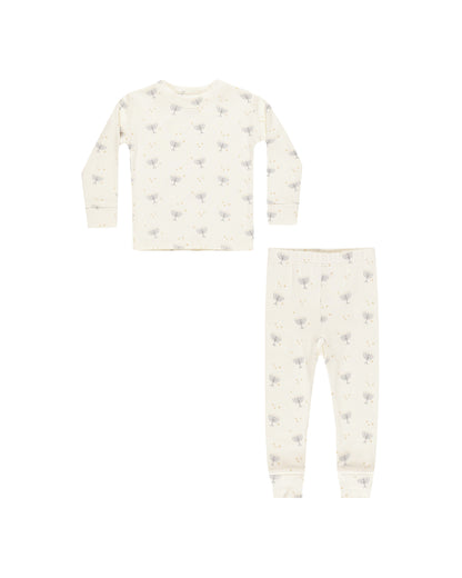 Rylee + Cru Organic Long John Pajama Set