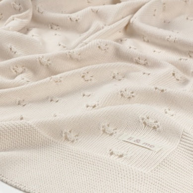 Li & Me Patterned Knit Blanket