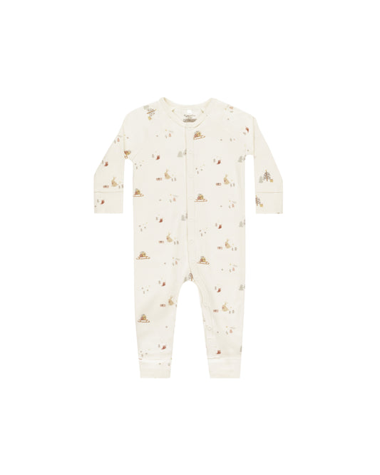 Rylee + Cru Organic Long John Pajamas