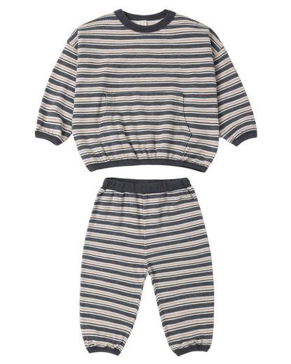 Rylee + Cru Relaxed Set Blue Stripe