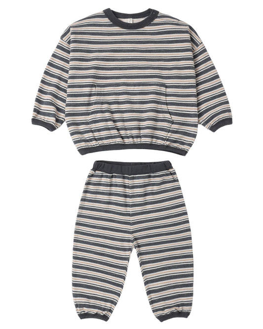 Rylee + Cru Relaxed Set Blue Stripe