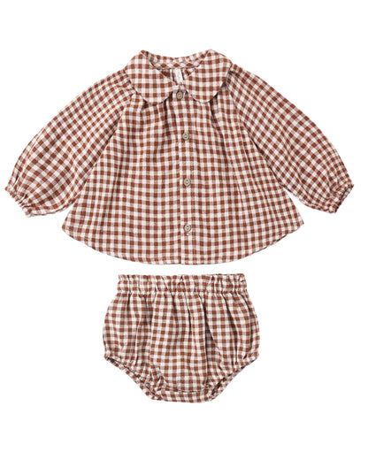 Rylee + Cru Nellie Set Brick Check