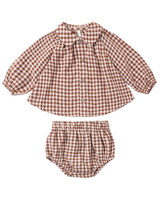 Rylee + Cru Nellie Set Brick Check