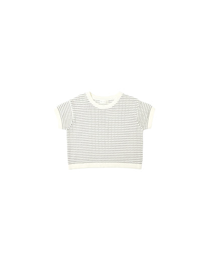 Rylee + Cru Boxy Crop Knit Tee