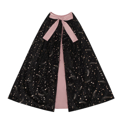 Mimi & Lula Ethel Velvet Witch Cape - Black