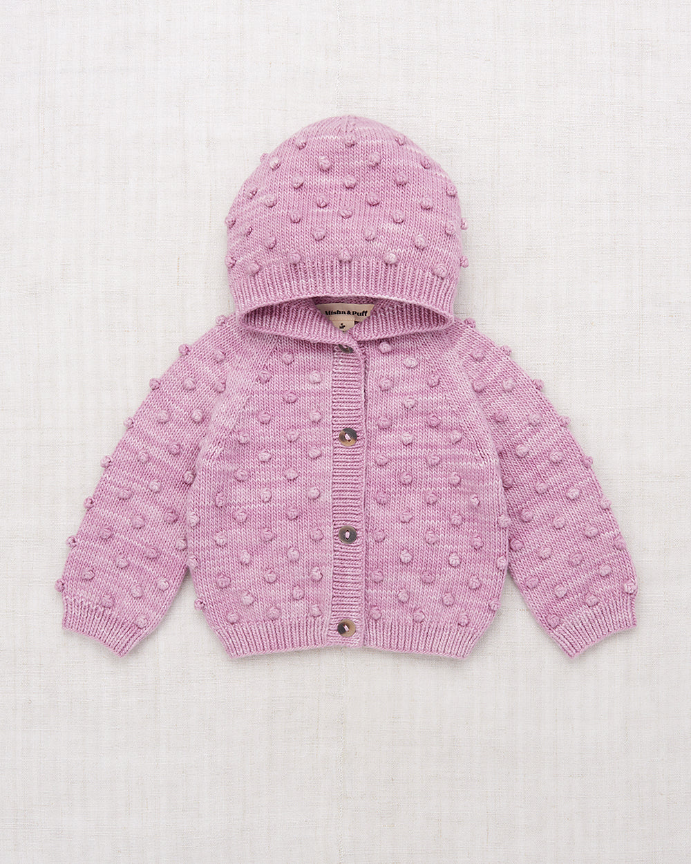Misha & Puff Hood Popcorn Cardigan
