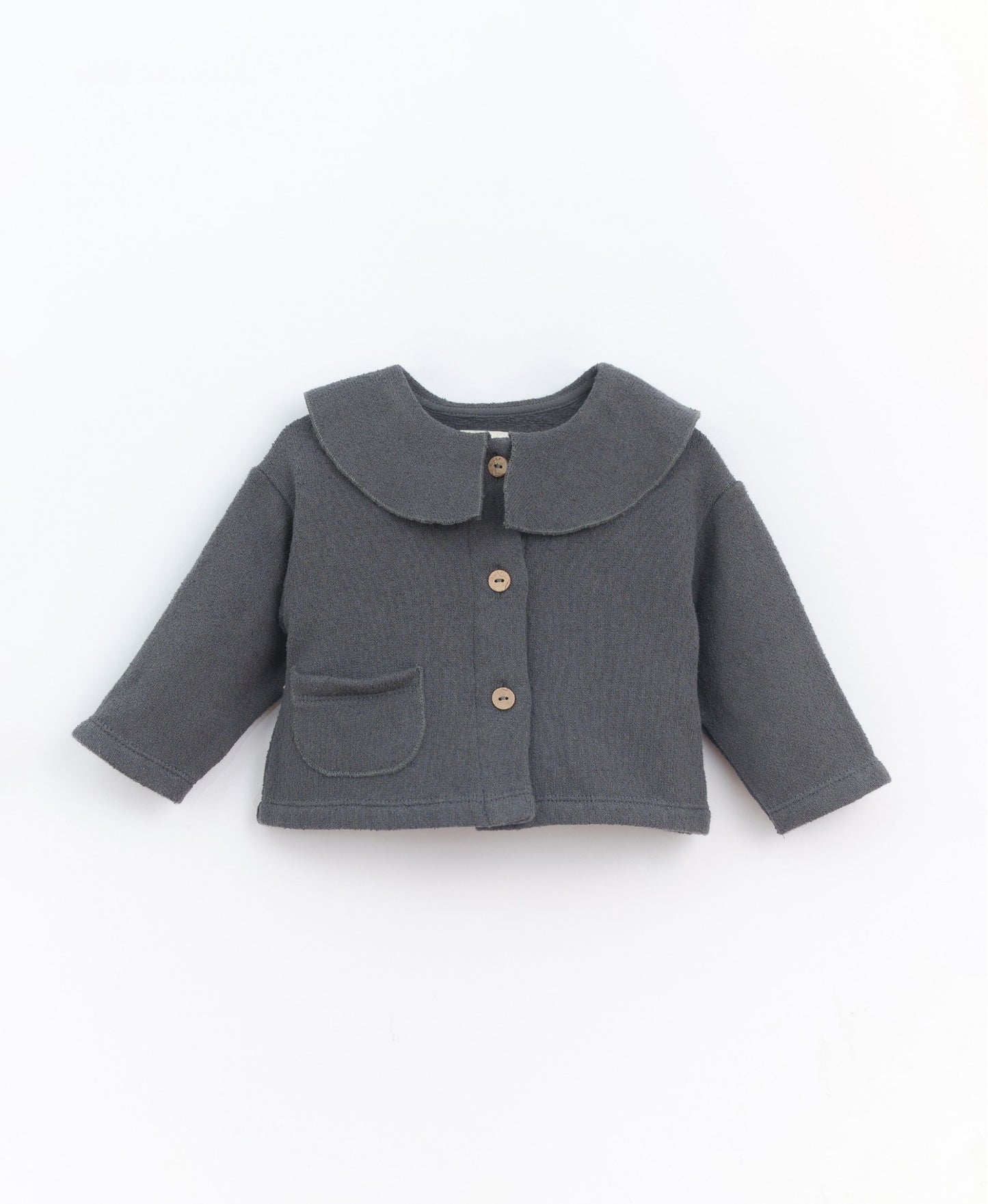 Play Up Jersey Knit jacket w/ Peter Pan Collar