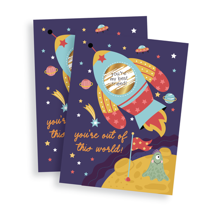 The Paxton Press - Out of this World Space Scratch-Off Class Valentines