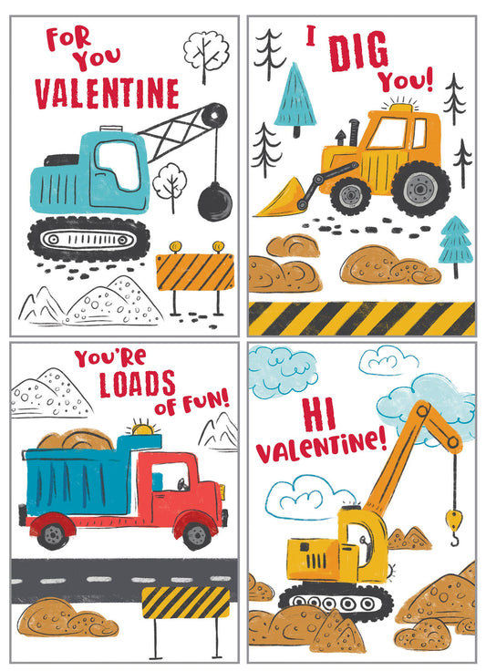 GINA B DESIGNS - Kids Valentine Pack - Construction Time