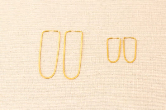 Takara 14k Medium Gold Oval Hoops