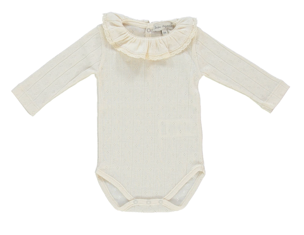 Bebe Organic Bebe Lace Onesie