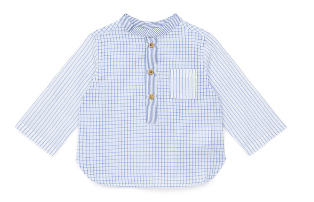 Bonton Check Button Down