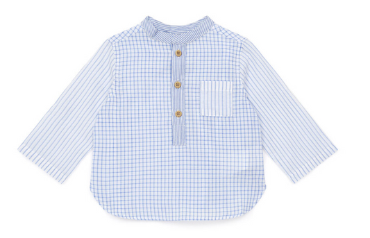 Bonton Check Button Down