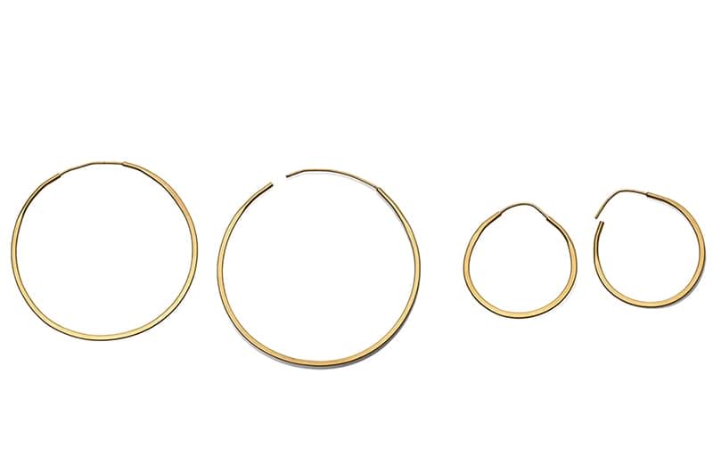 Takara 14k Gold Circle Hoops