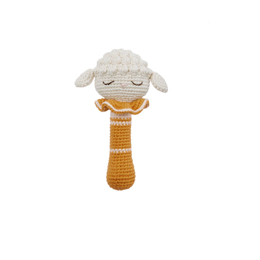 Patti Oslo Ochre Lamb Crochet Rattle